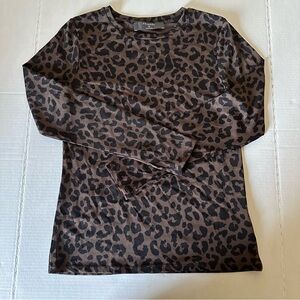 Leopard Print Long Sleeve Top primary medium top women